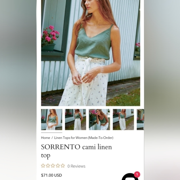 Not Perfect Linen Crop Top - Picture 4 of 4